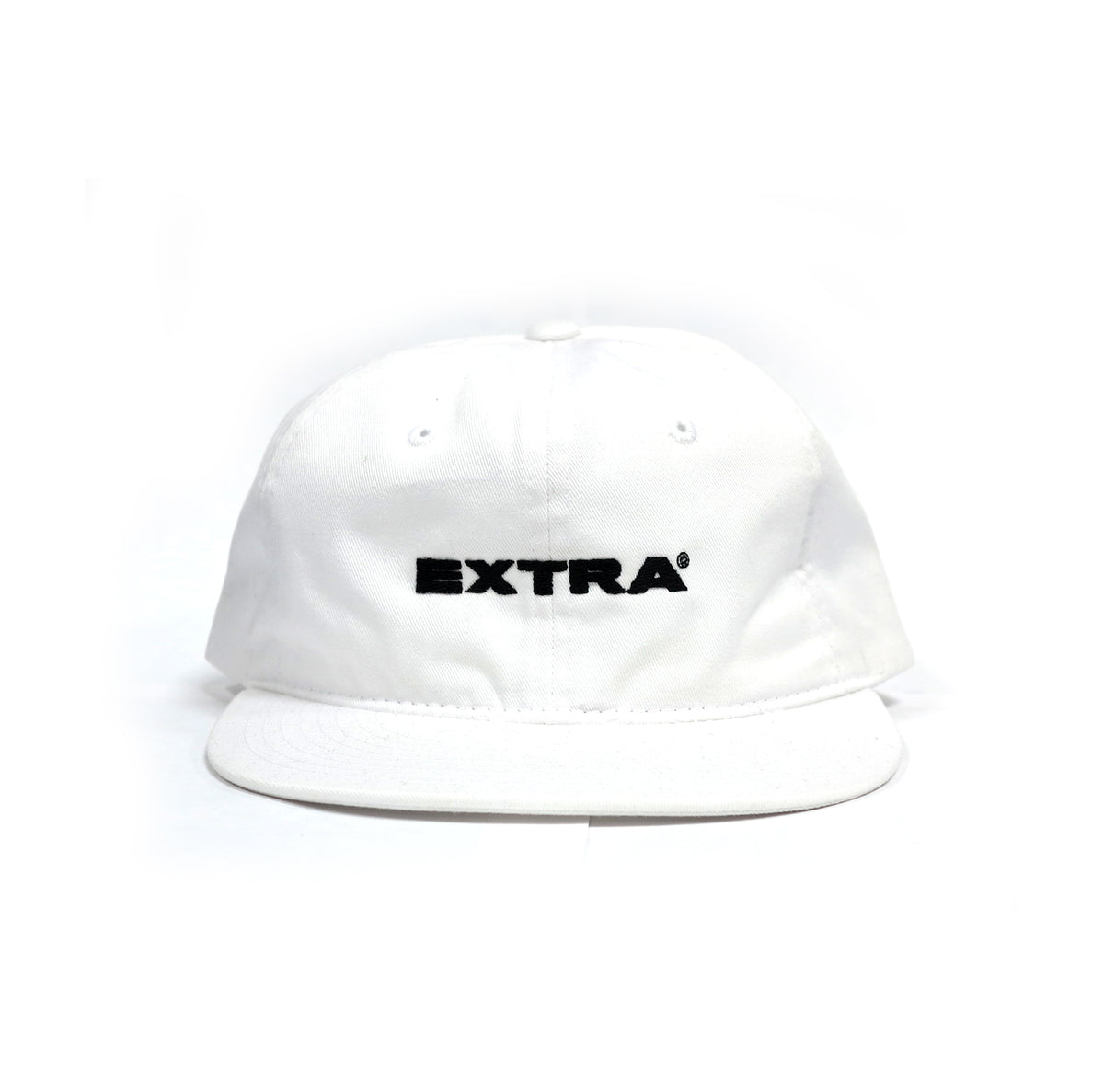 Extra® Logo Unstructured Snapback Cap - White – EXTRA MARKET, INC.